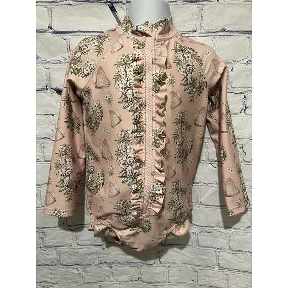 Walnut May Gibbs Prue Long Sleeve Swimsuit –zip Front - 3 Months - Picture 1 of 9